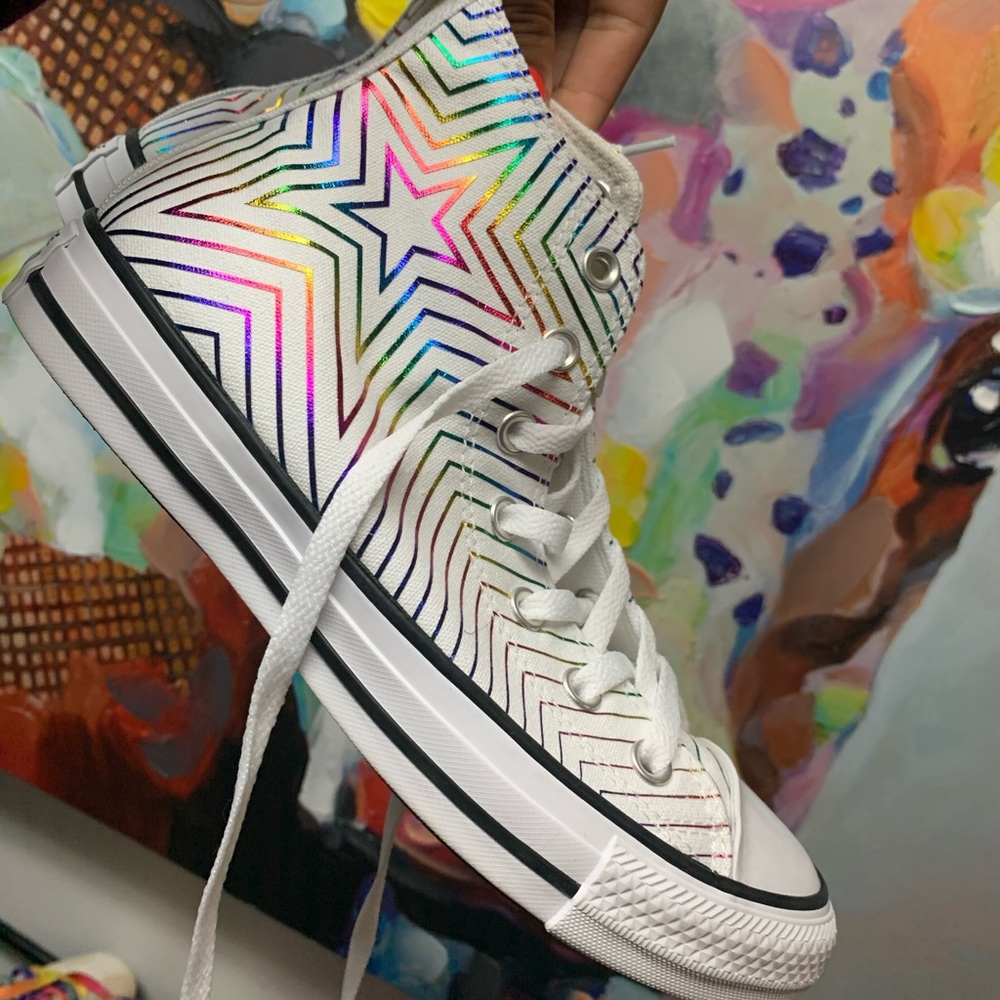 Women converse